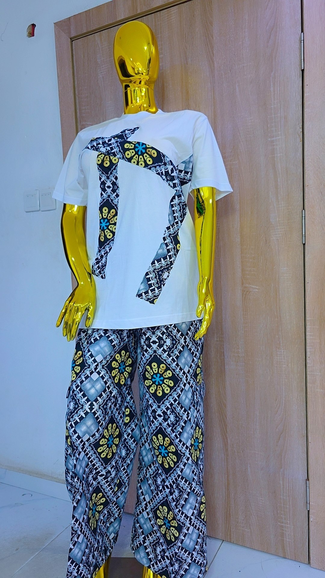 Vibrant Floral Print Native Set Women Up and Down