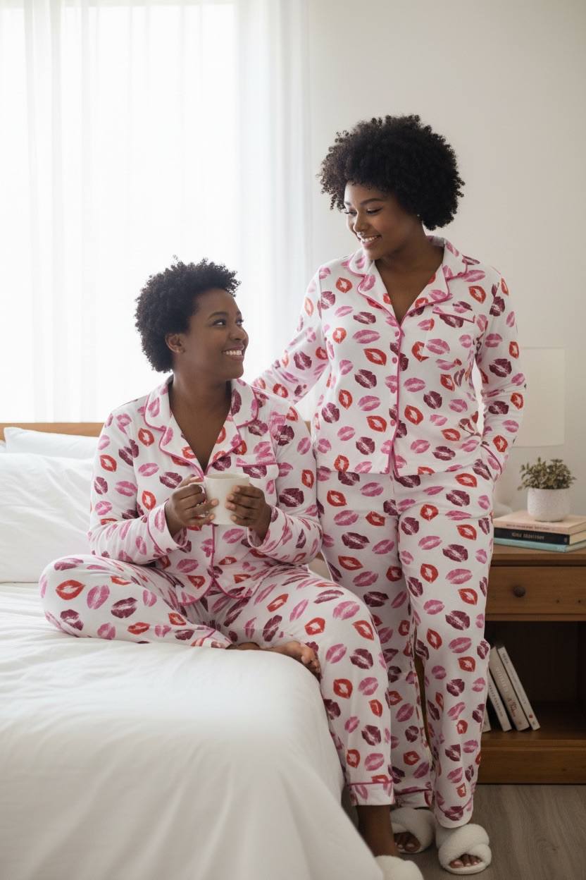 Women's Classic 2-Piece Novelty Sleepwear Set - Image 2