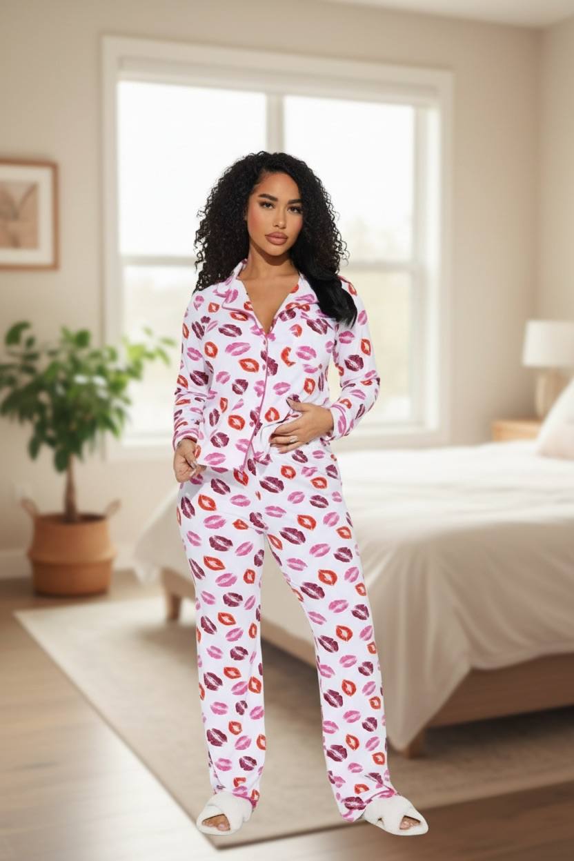 Women's Classic 2-Piece Novelty Sleepwear Set - Image 5