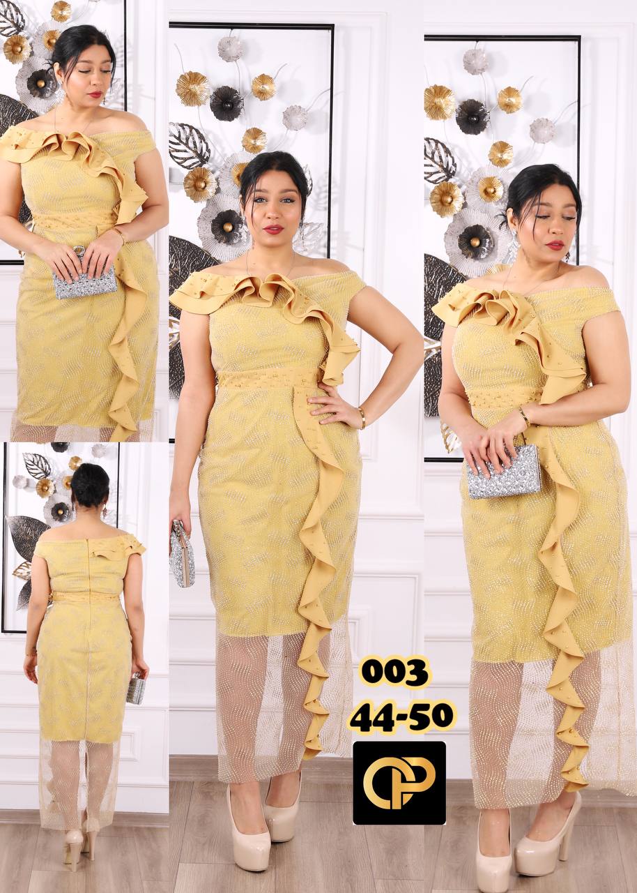 Siren Ripple Cascading Cocktail Dress - Image 2
