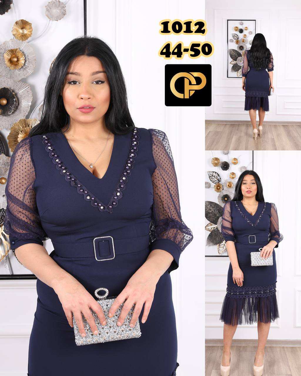 Valkyrie Chain-Link Cold-Shoulder Midi Gown - Image 7