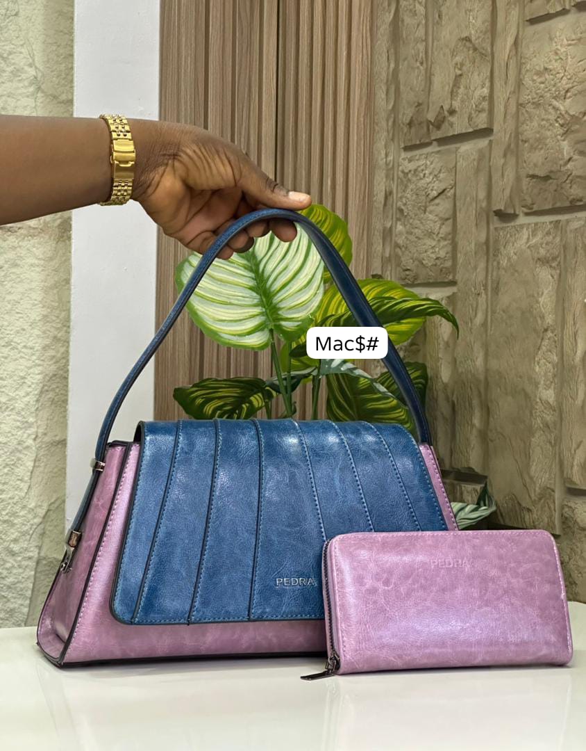 PEDRA Aurelia Paneled Flap Satchel Set