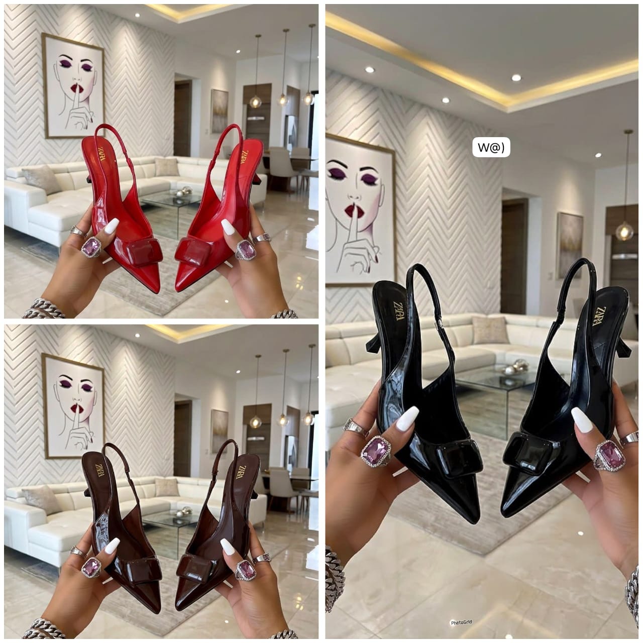 Elegant Low-Heel Dress Shoes with Statement Buckle Accent