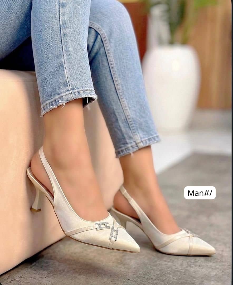 Luxury Satin Pointed-Toe Slingback Heels