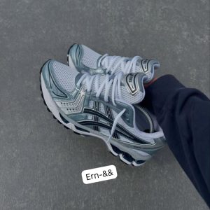 Asics GEL-Kayano Metallic Silver Tech Sneakers