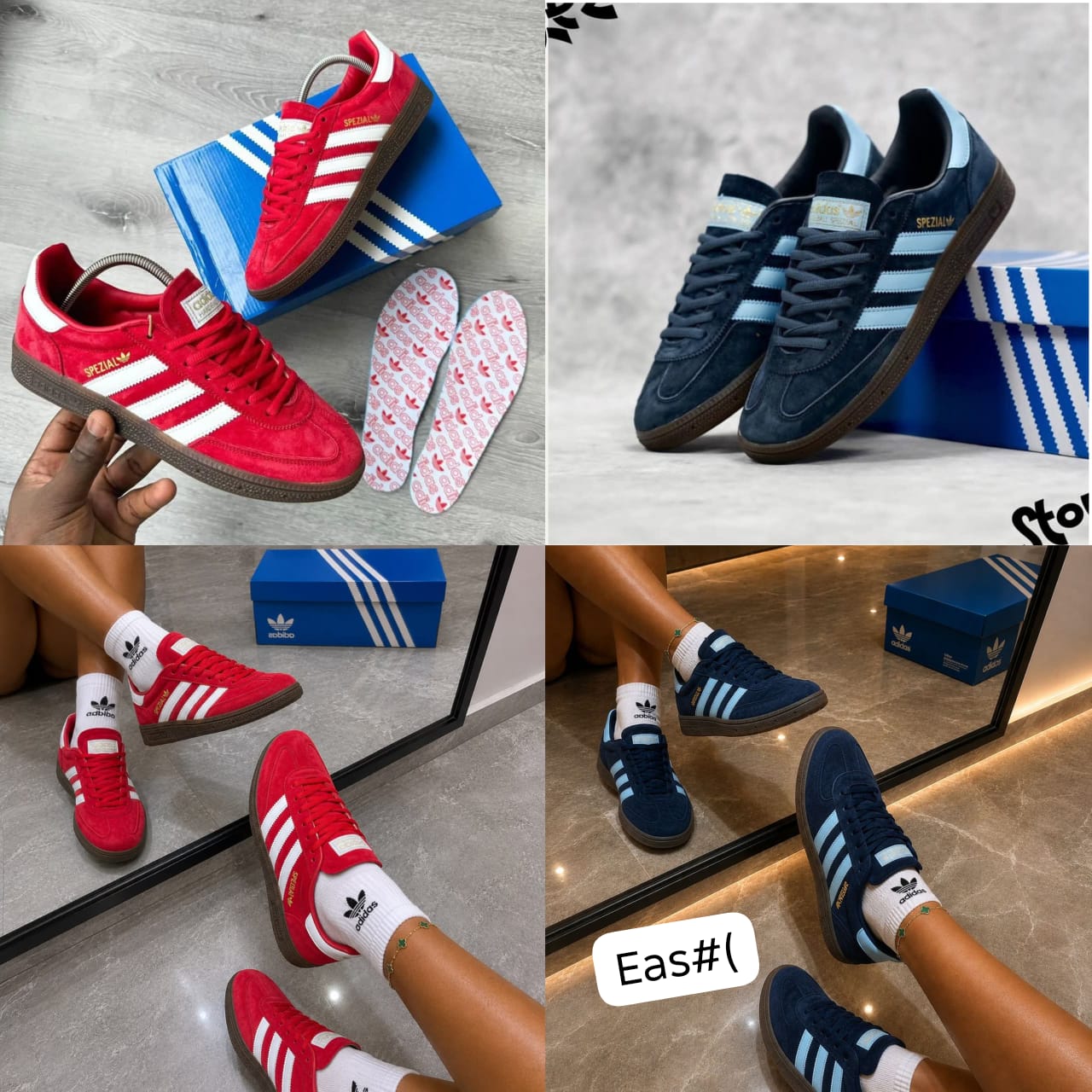 ADIDAS Retro Low-Top Streetwear Trainers with Gum Sole