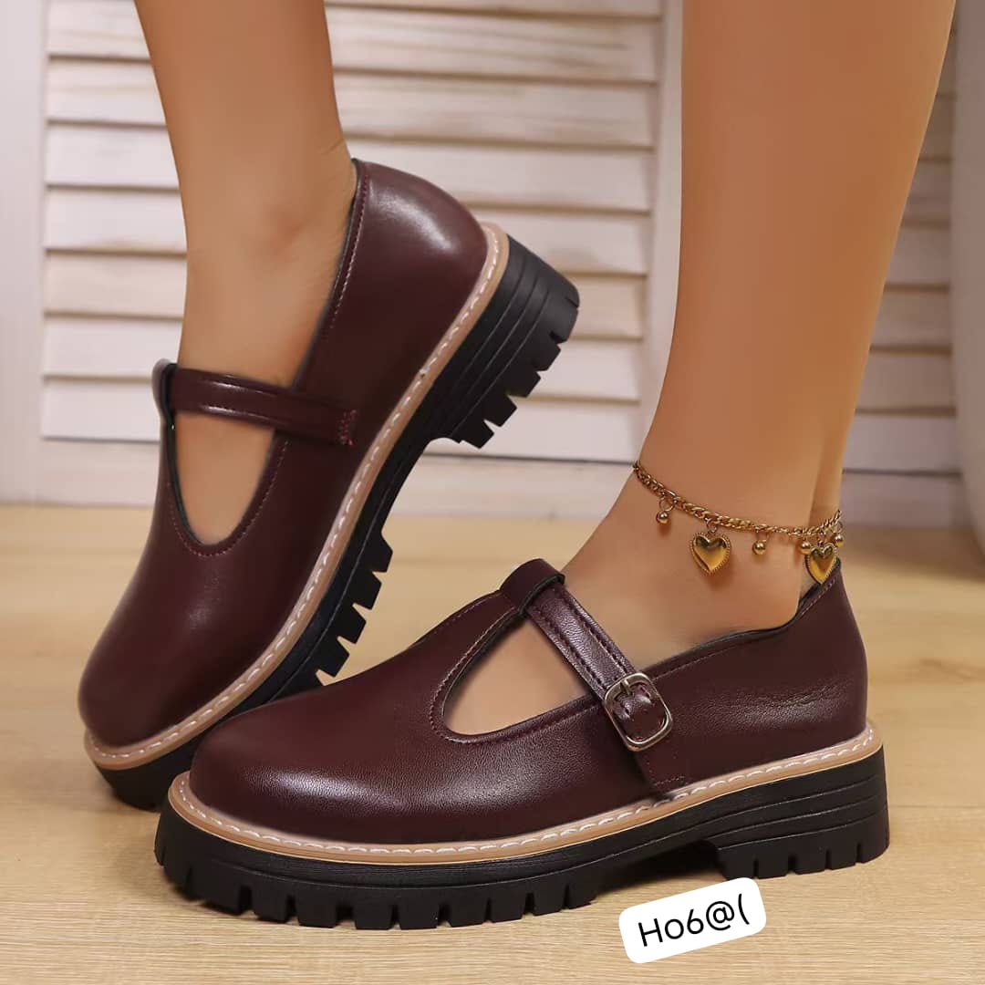 Women's Lug-Sole Mary Jane Shoes