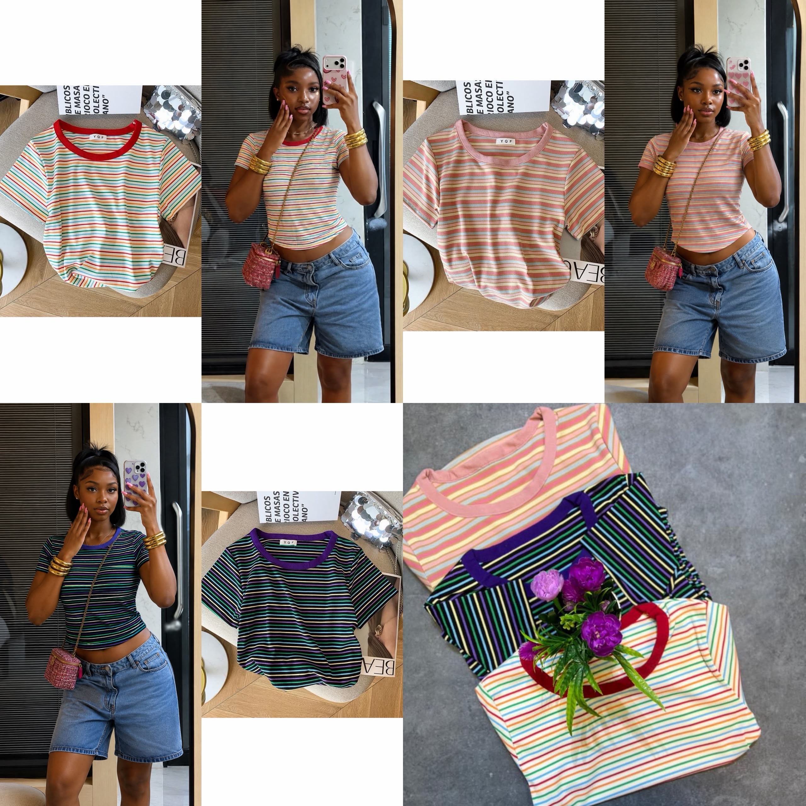 Premium Women’s 2-Piece Ribbed Knit V-Neck Shorts Set - Image 5