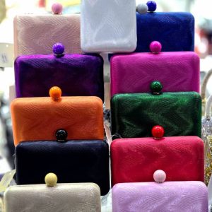 Luxury Textured Minaudière Evening Clutch