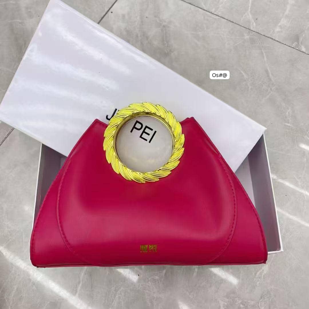 JW PEI Luxury Rantan-Inspired Triangle Clutch Bag