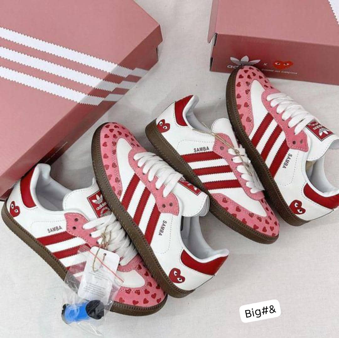 Adidas Samba x Comme des Garçons Inspired Heart Sneakers