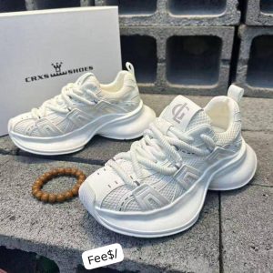 Chunky Layered Mesh & Textured Panel Trainers with Sculpted Wave Sole