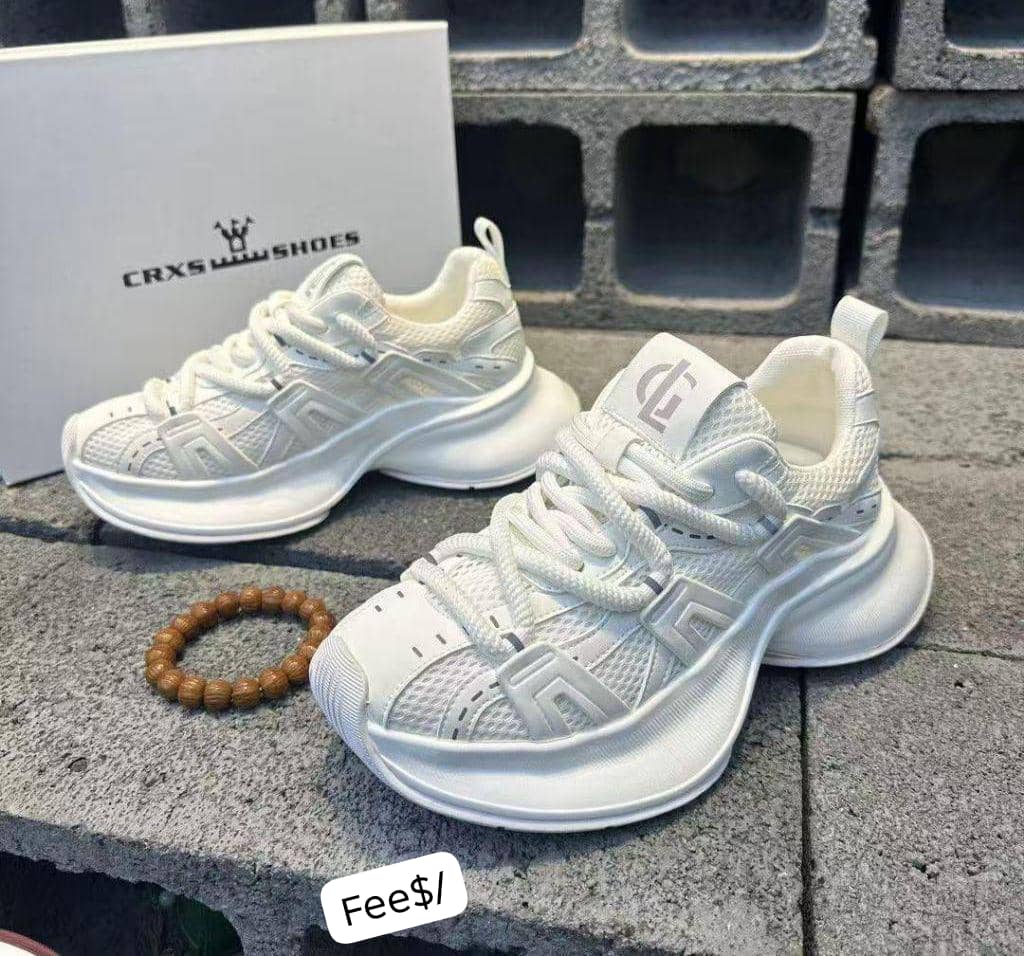 Chunky Layered Mesh & Textured Panel Trainers with Sculpted Wave Sole