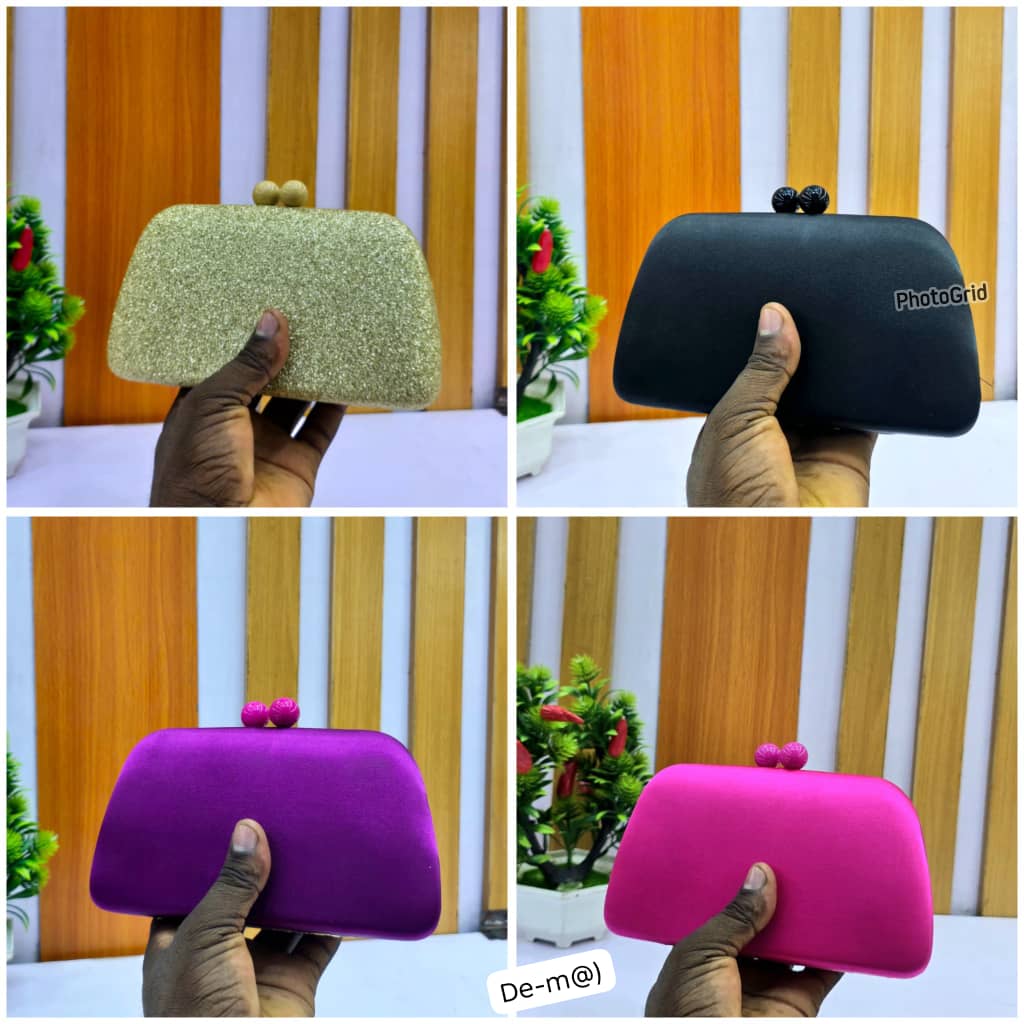 Elegant Minimalist Satin Evening Clutch