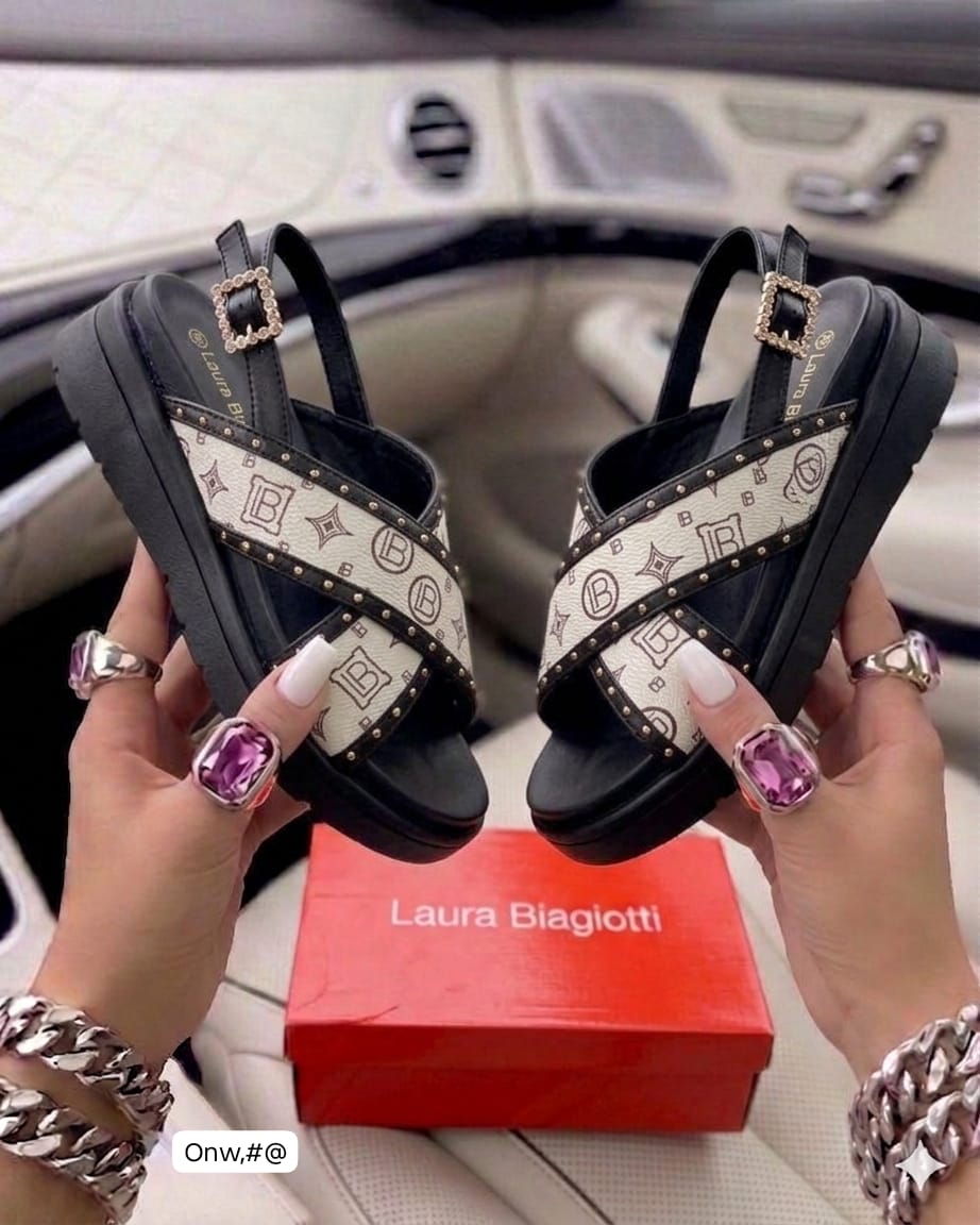Bohemian Platform Slingbacks with Rhinestone Buckle - Image 3