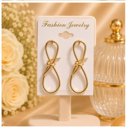 Luxury Modernist Knotted Hoop Earrings
