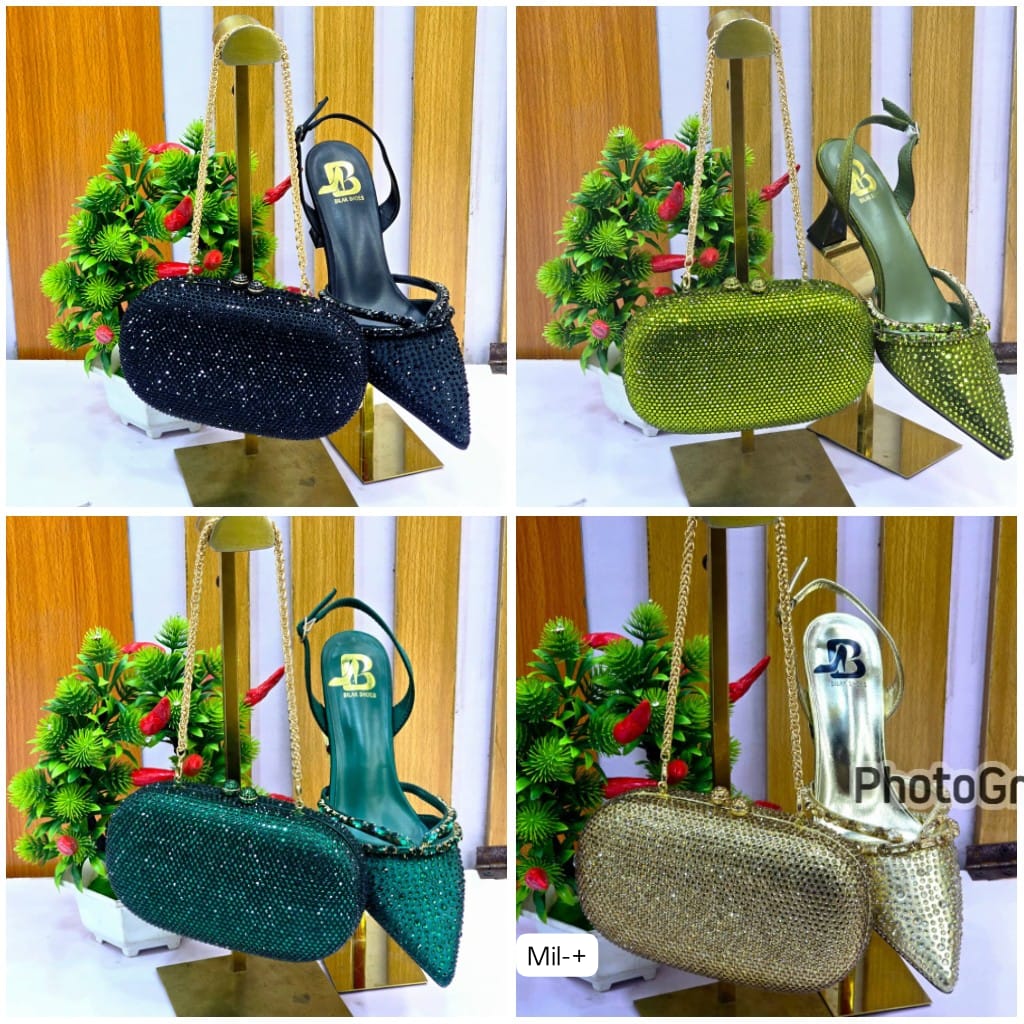 Bilal Shoes Premium Crystal Evening Set - Image 2