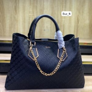 Aldo Premium Monogram Structured Executive Tote Bag