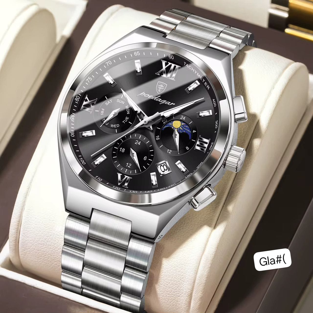 Poedagar Executive Men's Multi-Function Luxury Watch - Image 3