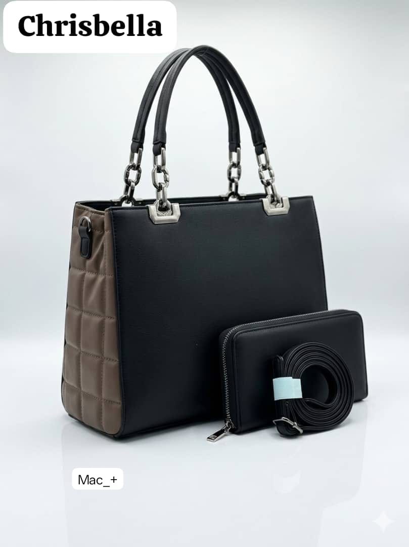 Chrisbella CHERISSA Luxury 2-Piece Shoulder Tote Bag Set - Image 2