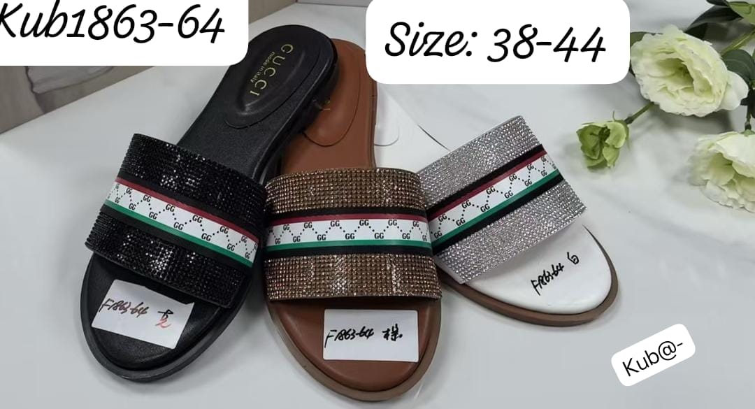 Gucci Rhinestone Encrusted Web Stripe Slippers