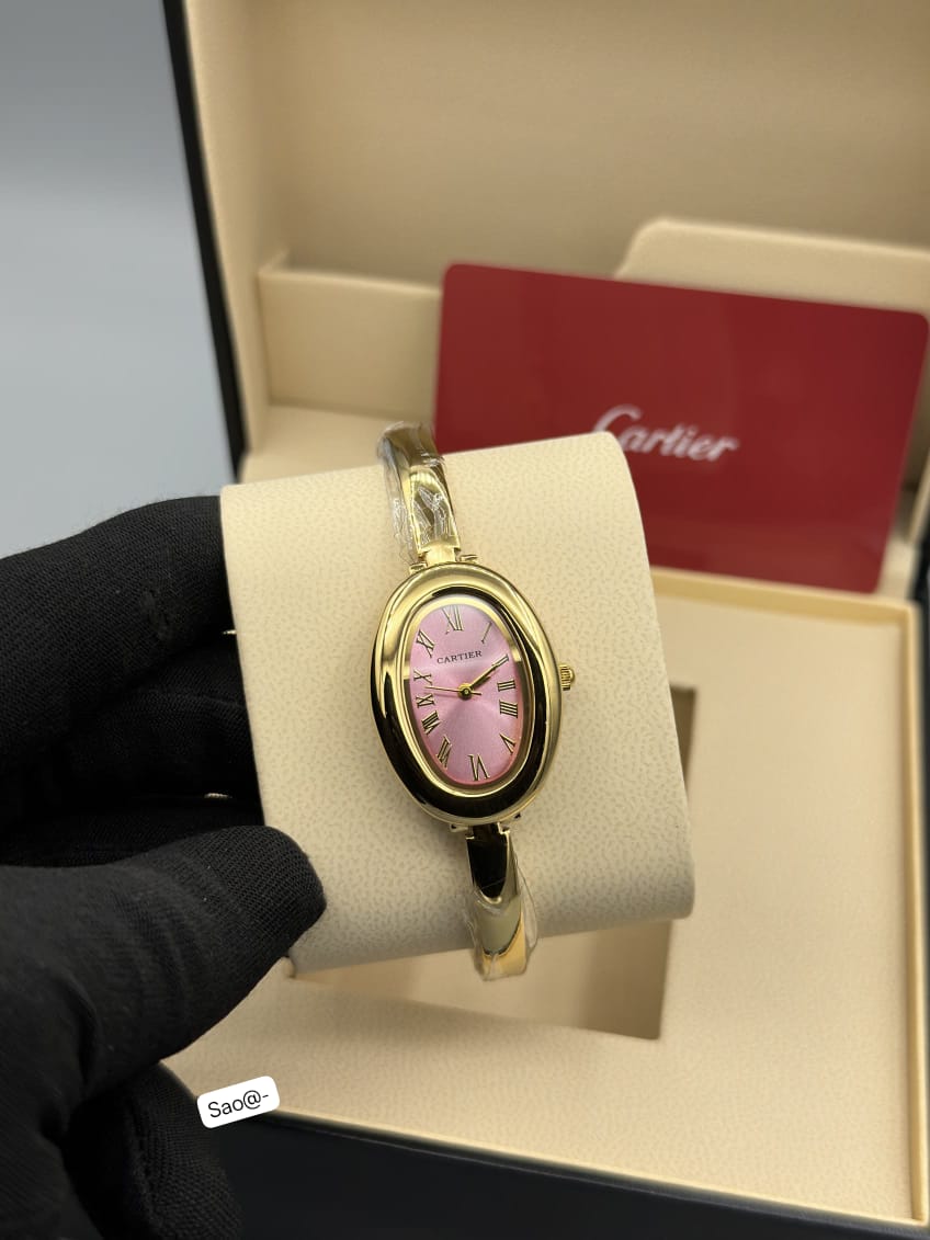 Cartier Luxury Baignoire Oval Watch