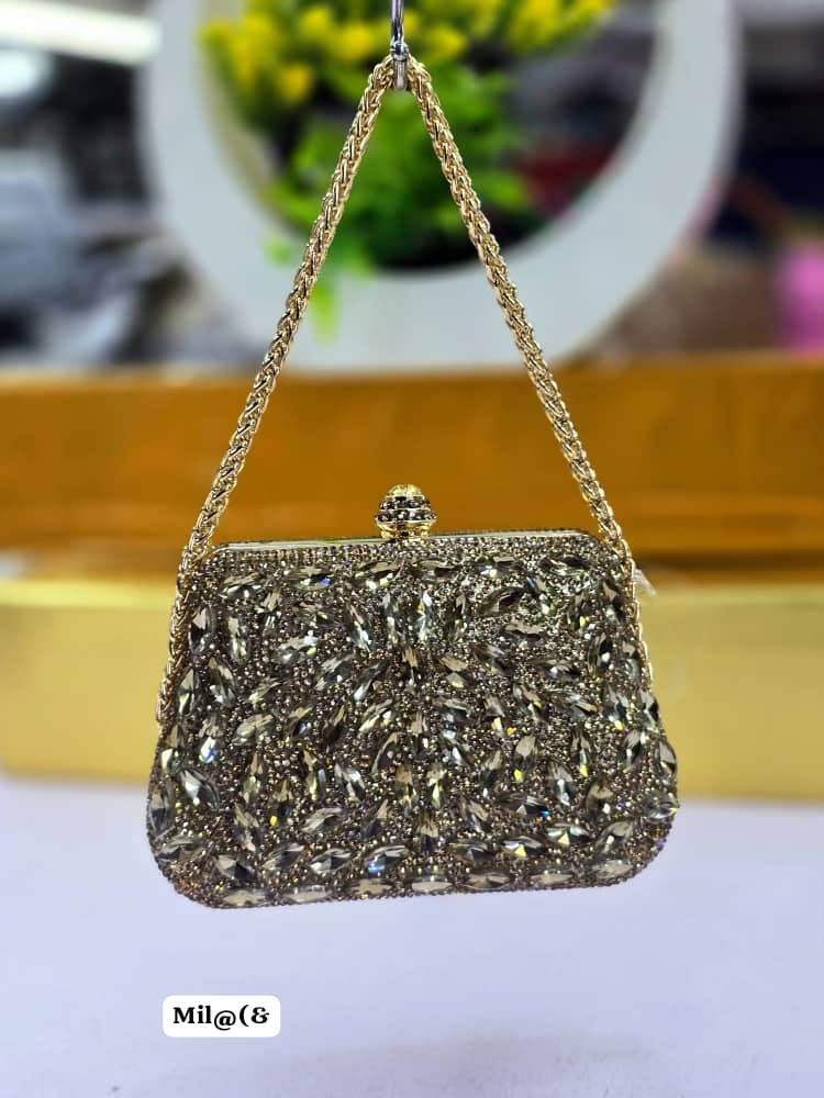 Couture Crystal-Encrusted Evening Frame Bag - Image 2
