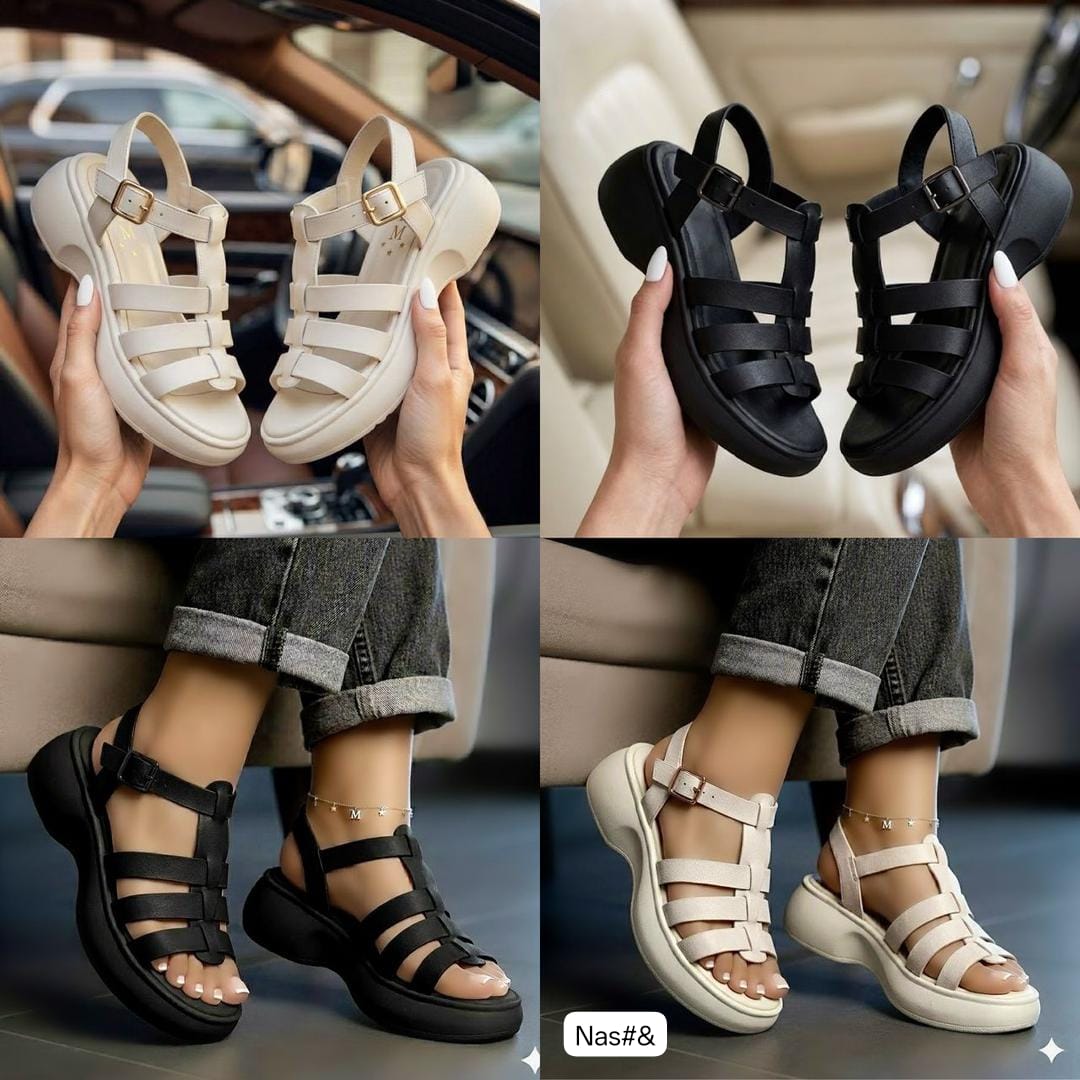 Premium Chunky Platform Gladiator Sandals - Image 2