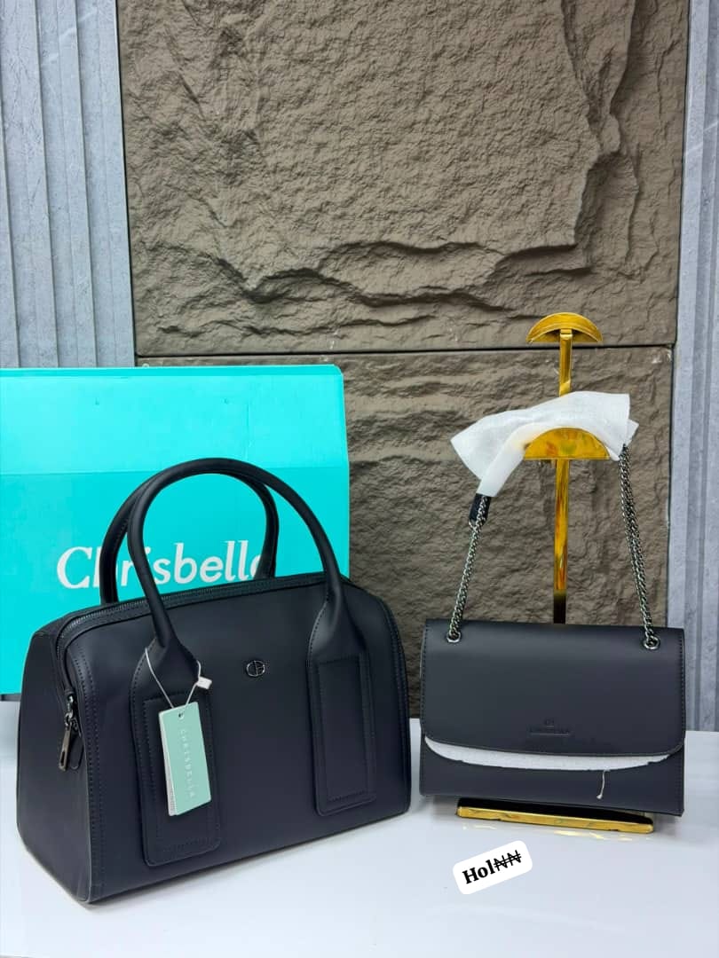CHRISBELLA Minimalist Matte Satchel & Chain Crossbody