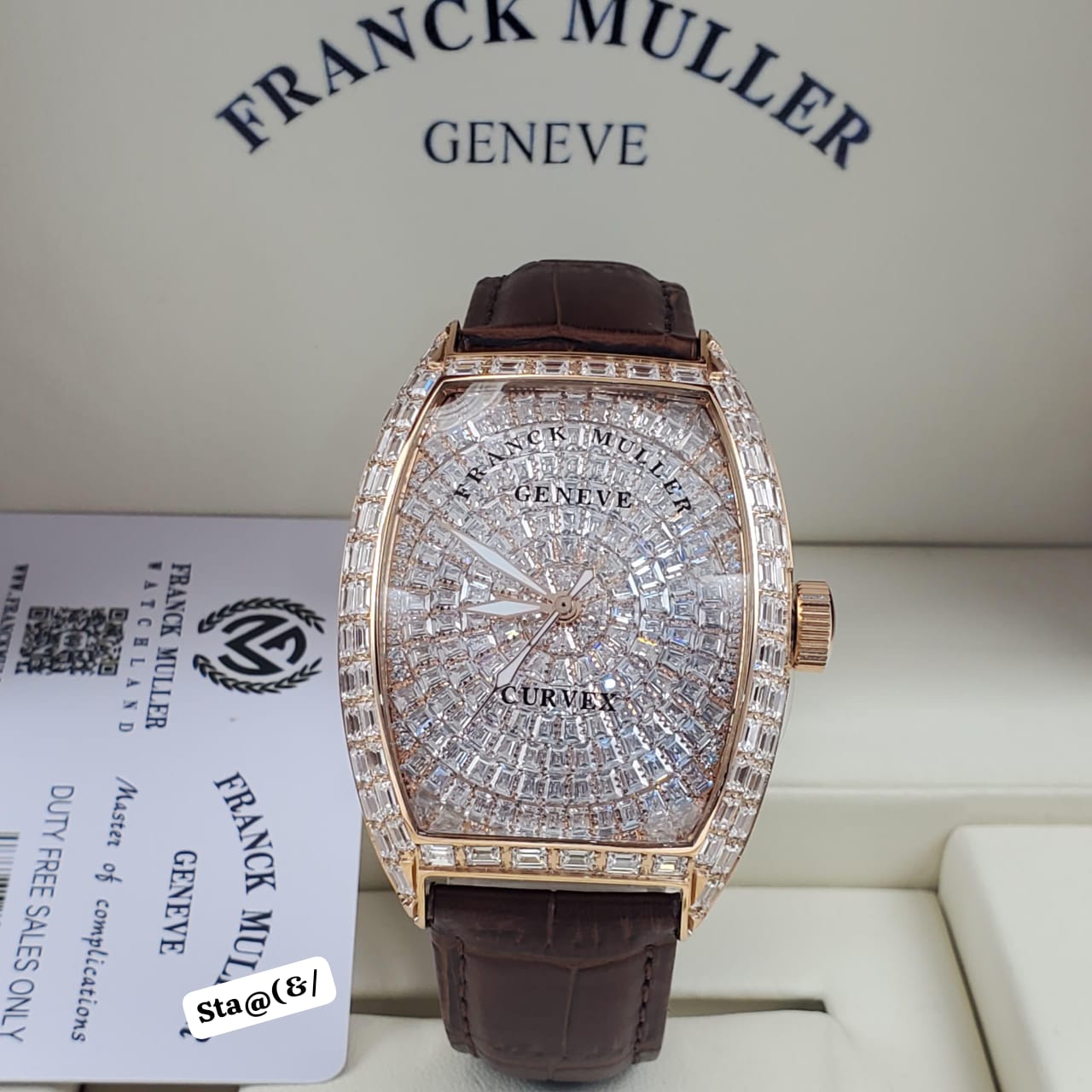 Franck Muller Cintrée Curvex Diamond Watch