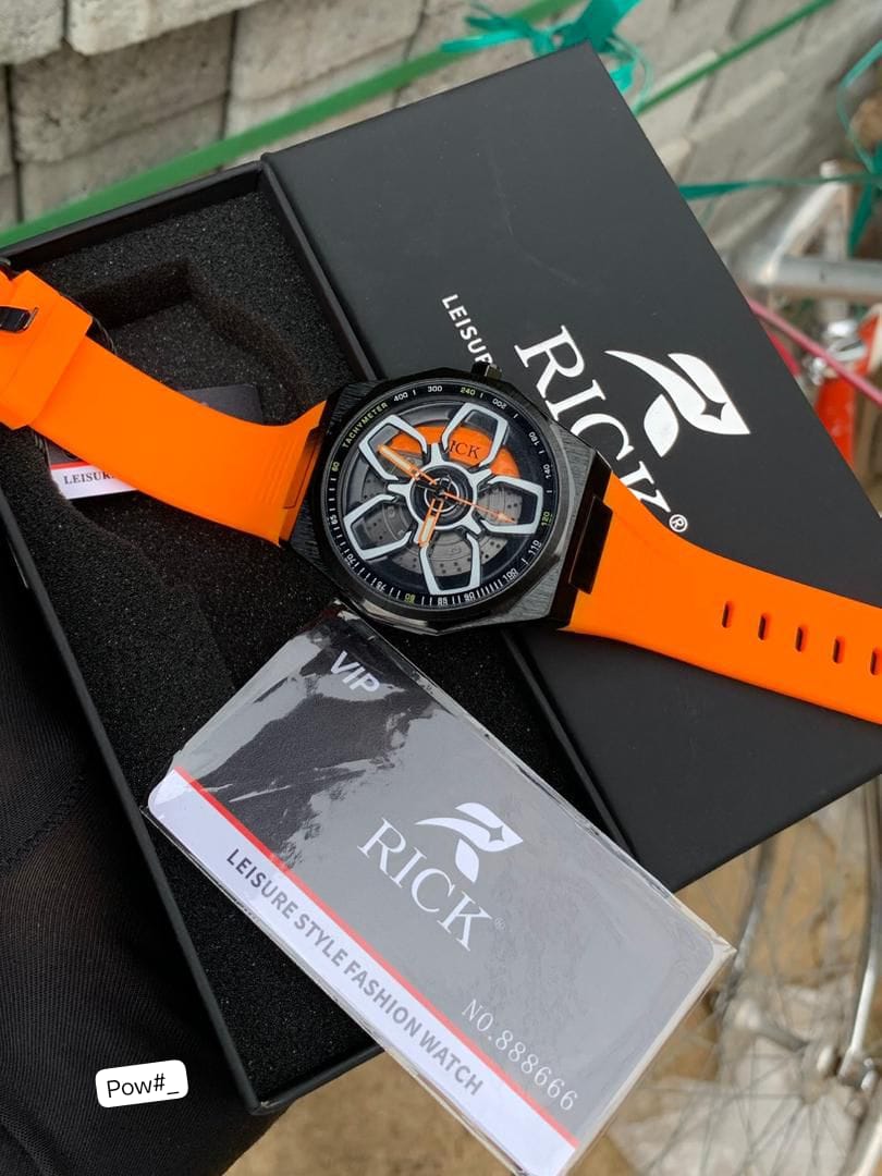 RICK Racing-Inspired Car Wheel Rim Spinning Watch - Image 2