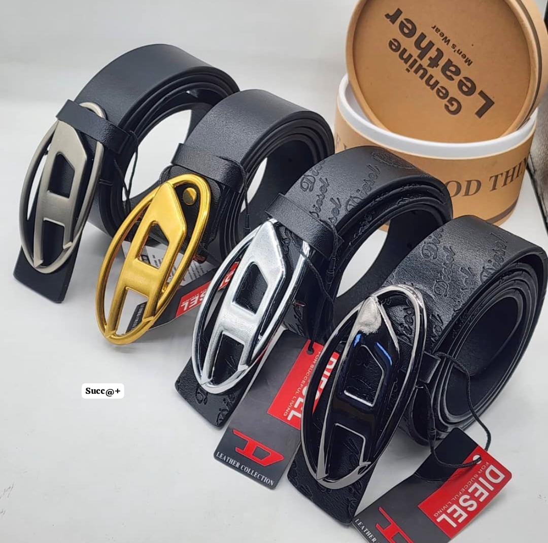 Diesel Premium Men's Leather Belt Collection