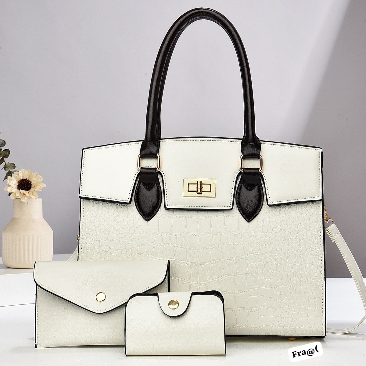 Premium 3-in-1 Structured Business Tote Set