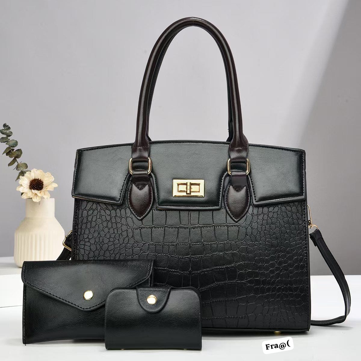 Premium 3-in-1 Structured Business Tote Set - Image 3