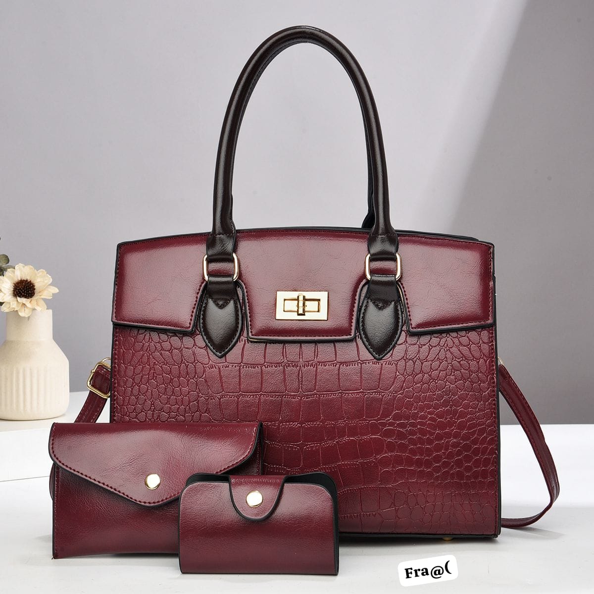 Premium 3-in-1 Structured Business Tote Set - Image 2