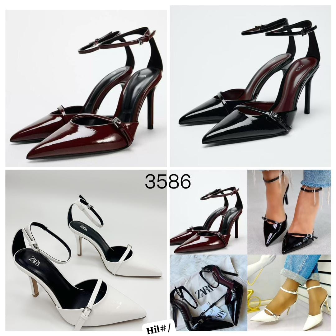 Elegantly Sculpted D'Orsay Stilettos with Fine Double Buckle Straps