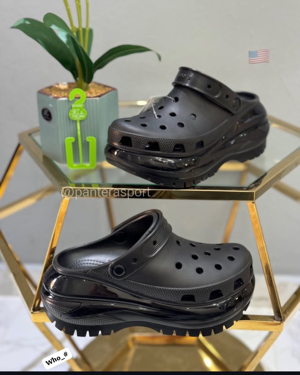 Premium Triple-Black Platform Clog Sandals - Image 2