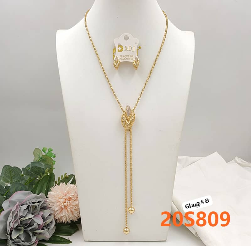Premium Lariat Necklace and Drop Earrings Set