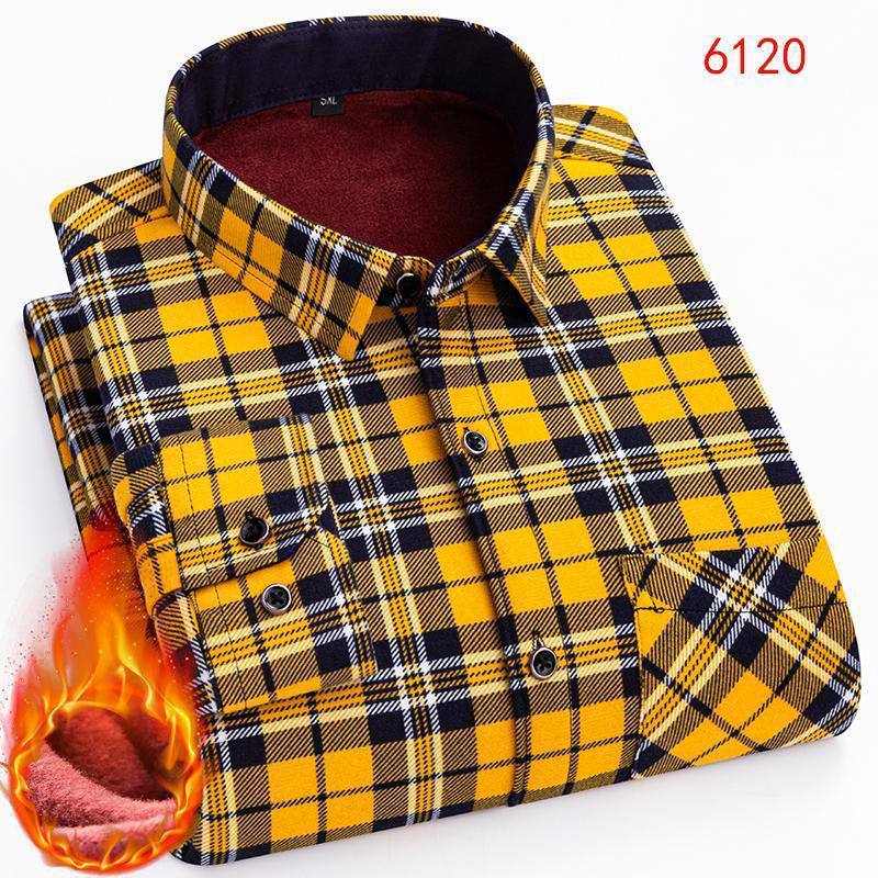 Varsity Gold & Onyx Black Plaid Shirt