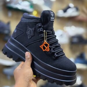 Designer Geometric Wolf Crest Boot