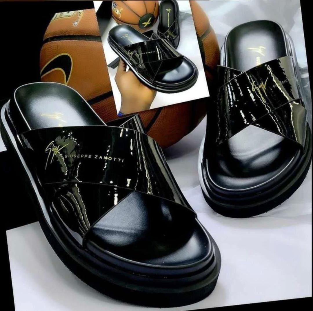 High-Gloss T-Strap Commando Loafers