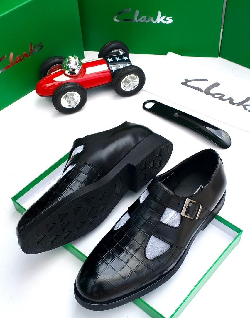 Exquisite Croc-Embossed Leather T-Strap Monk Shoes
