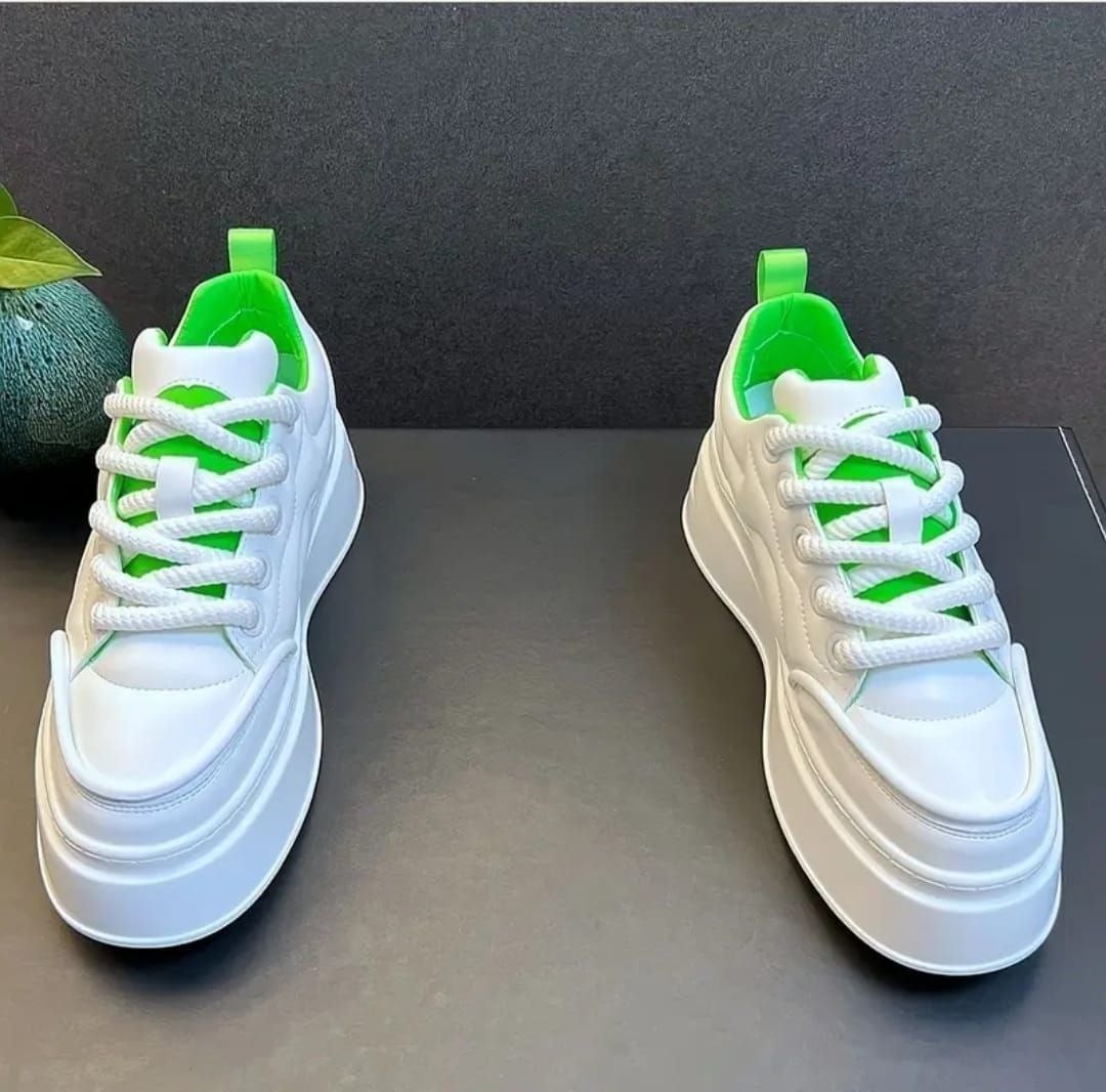 Women's "Neon Trim" Sculpted Platform Trainers
