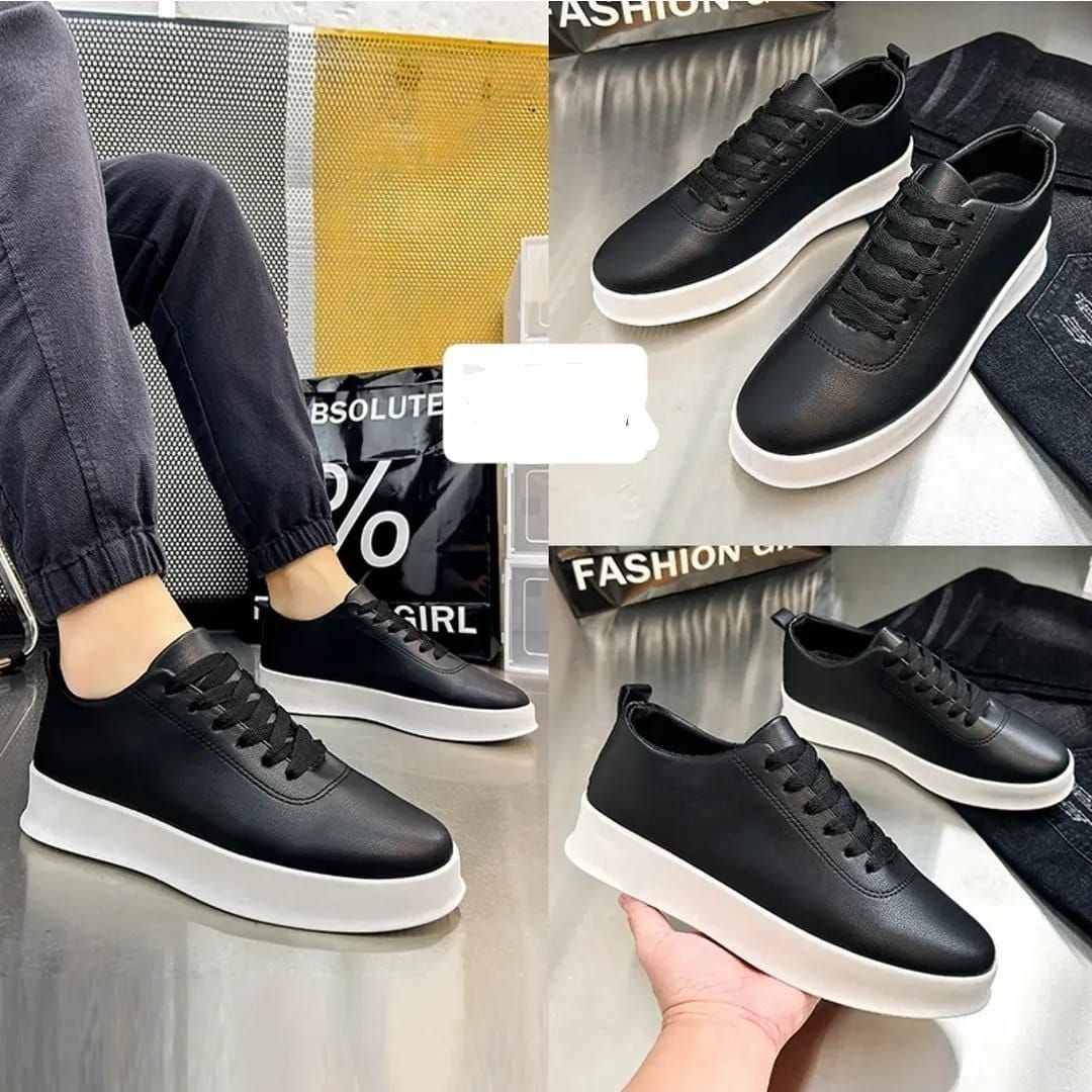 "Minimalist Lux" Smooth Leather Plimsolls