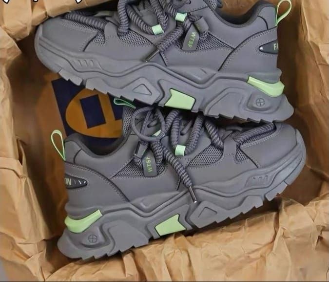 "WTSF Cyber-Lace" Neon-Accented Sneakers
