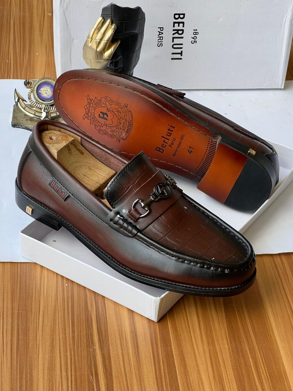 Luxury Croc-Embossed Slip-Ons - Image 2