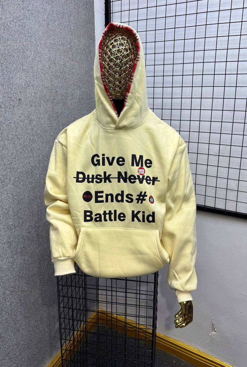 "Give Me Dusk" Pastel Cream Hoodie