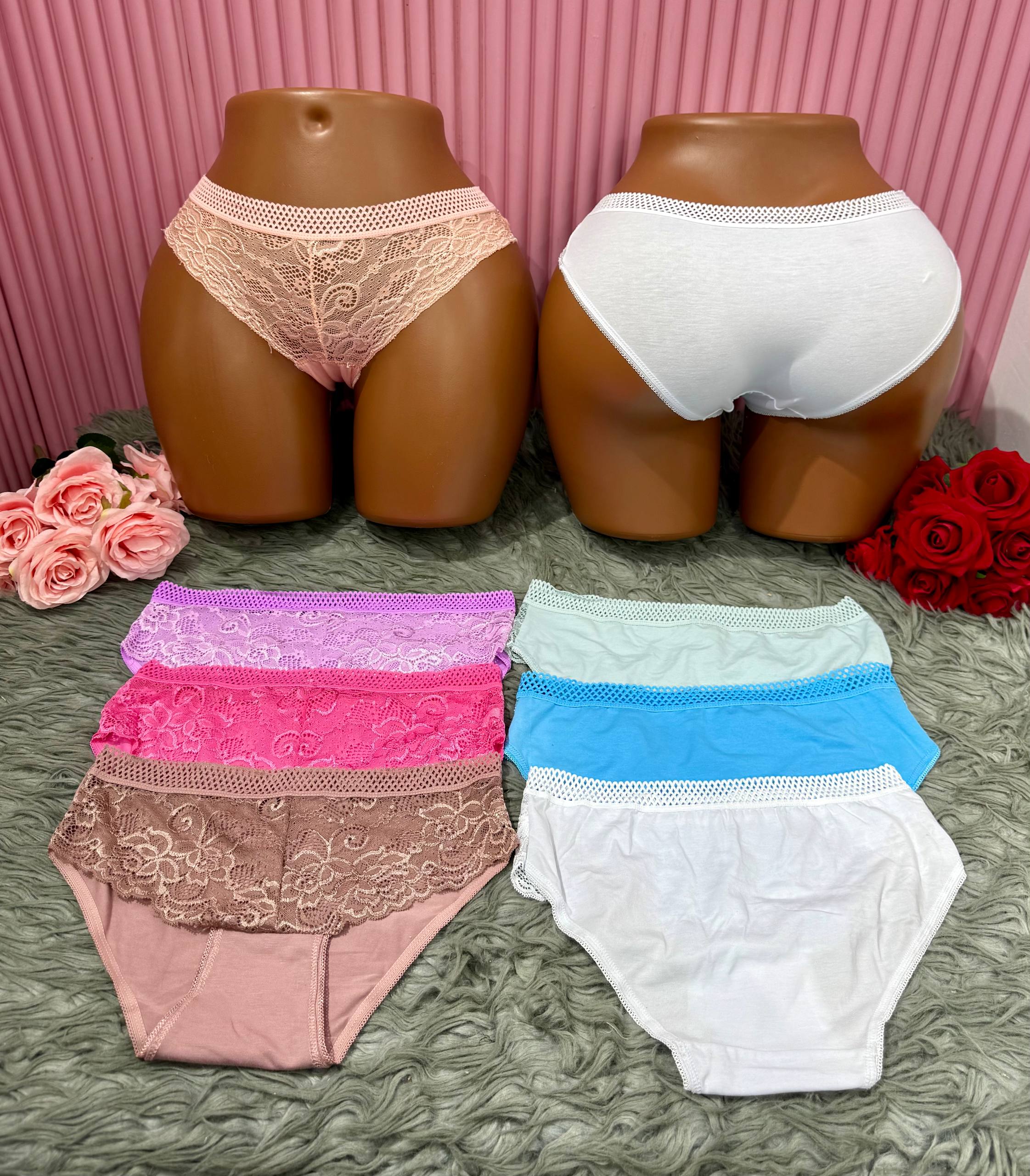Enchanting Lace-Detail Thong Collection