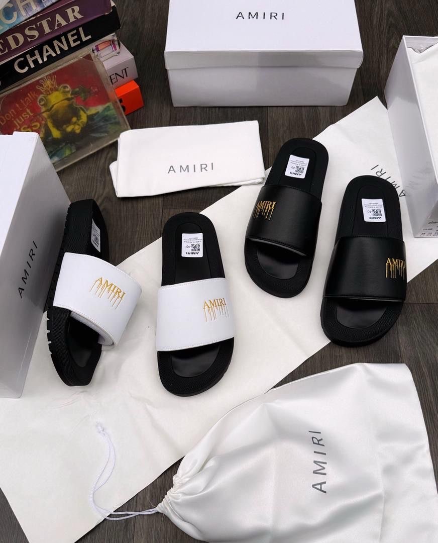 AMIRI Embossed Logo Comfort Slides