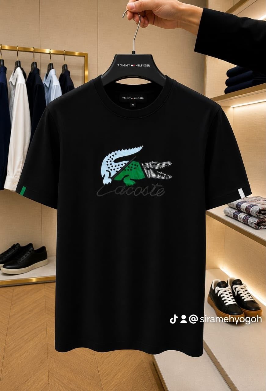 Modern Crew Neck T-Shirt with Bold Logo Design